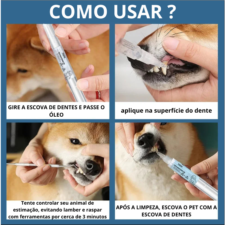 Caneta de Cuidado Dental Pet™